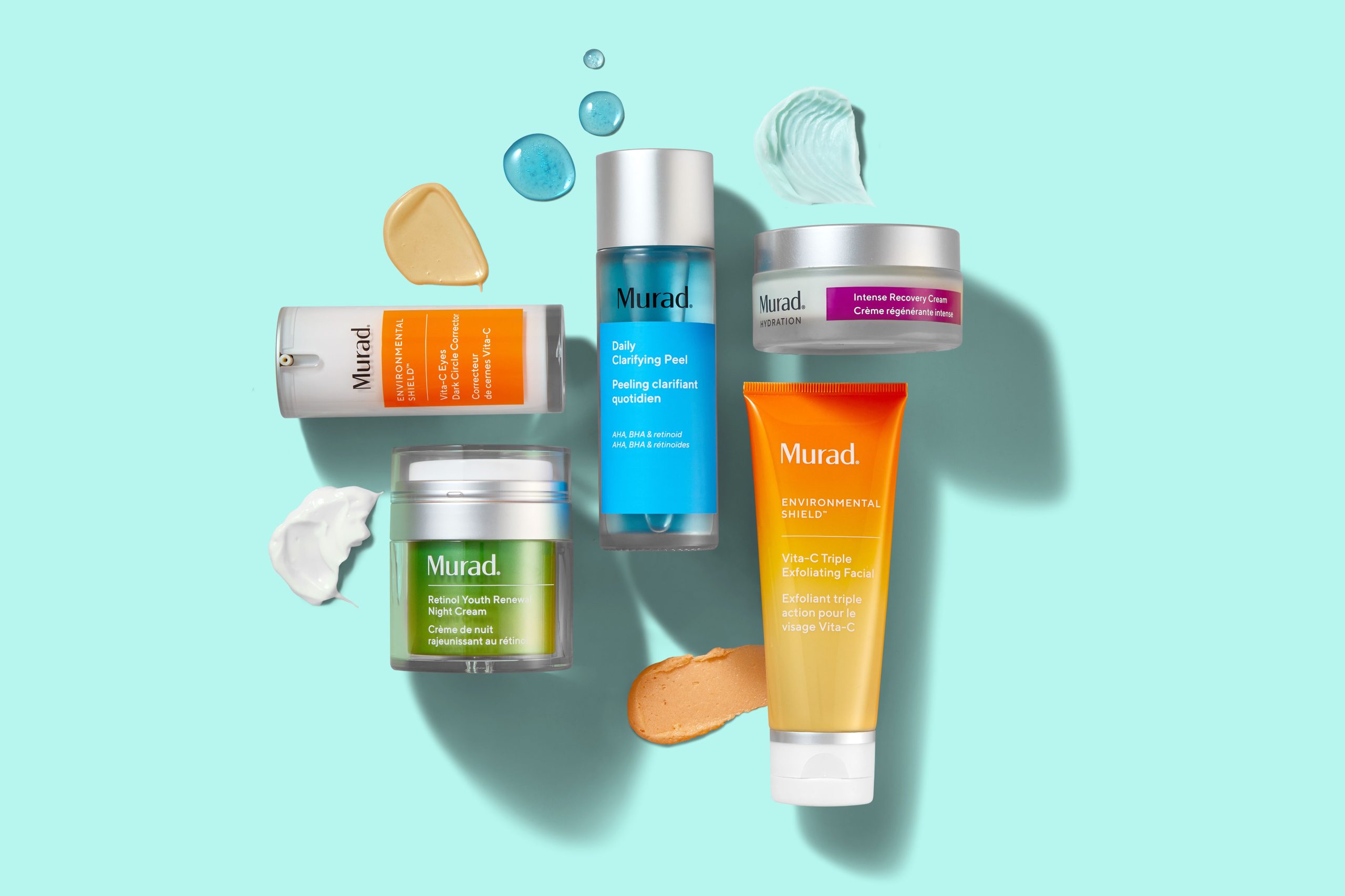 Murad, hydration,r etinol blemish, larifying, dark circle corrector, skin care